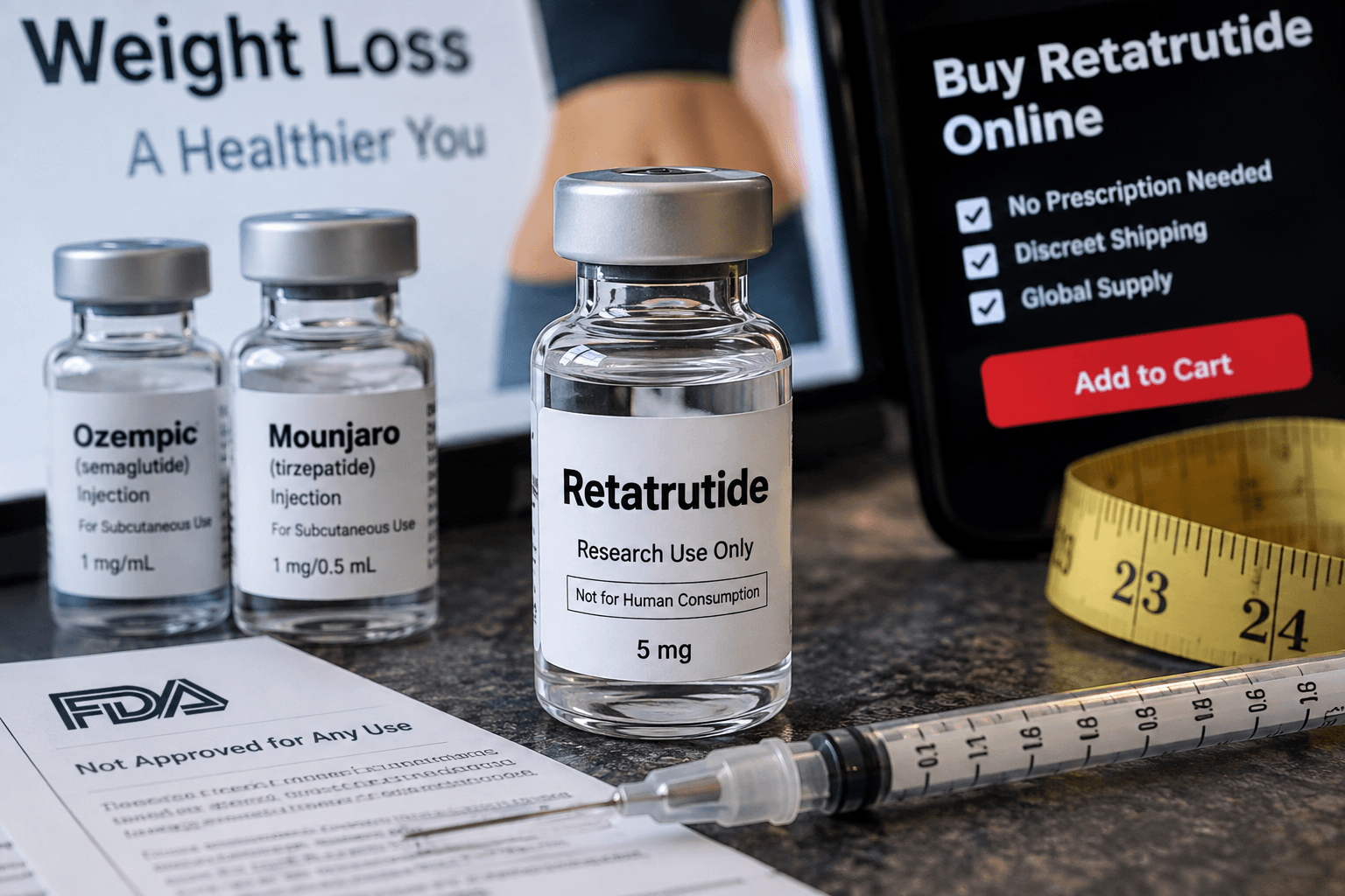 Desperate for Weight Loss, People Turn to Unapproved Retatrutide